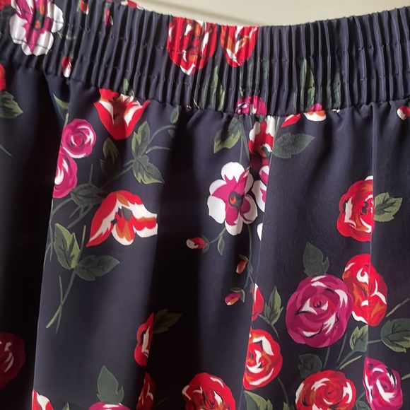 Vintage SK & Company matching floral palazzo pants and short sleeve blouse - Picture 8 of 9